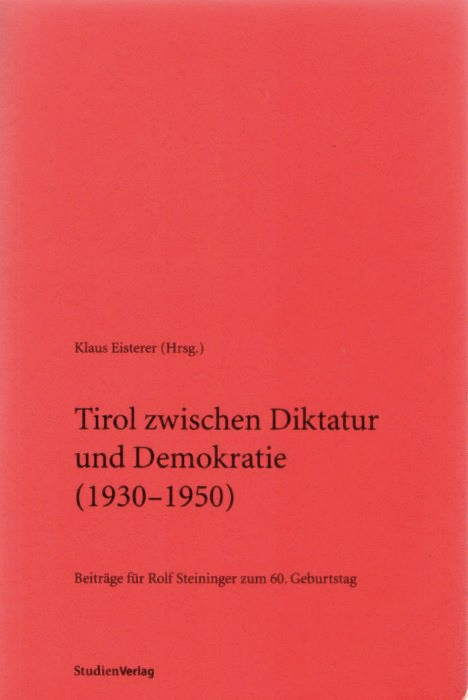 Tirol zwischen Diktatur und Demokratie Cover