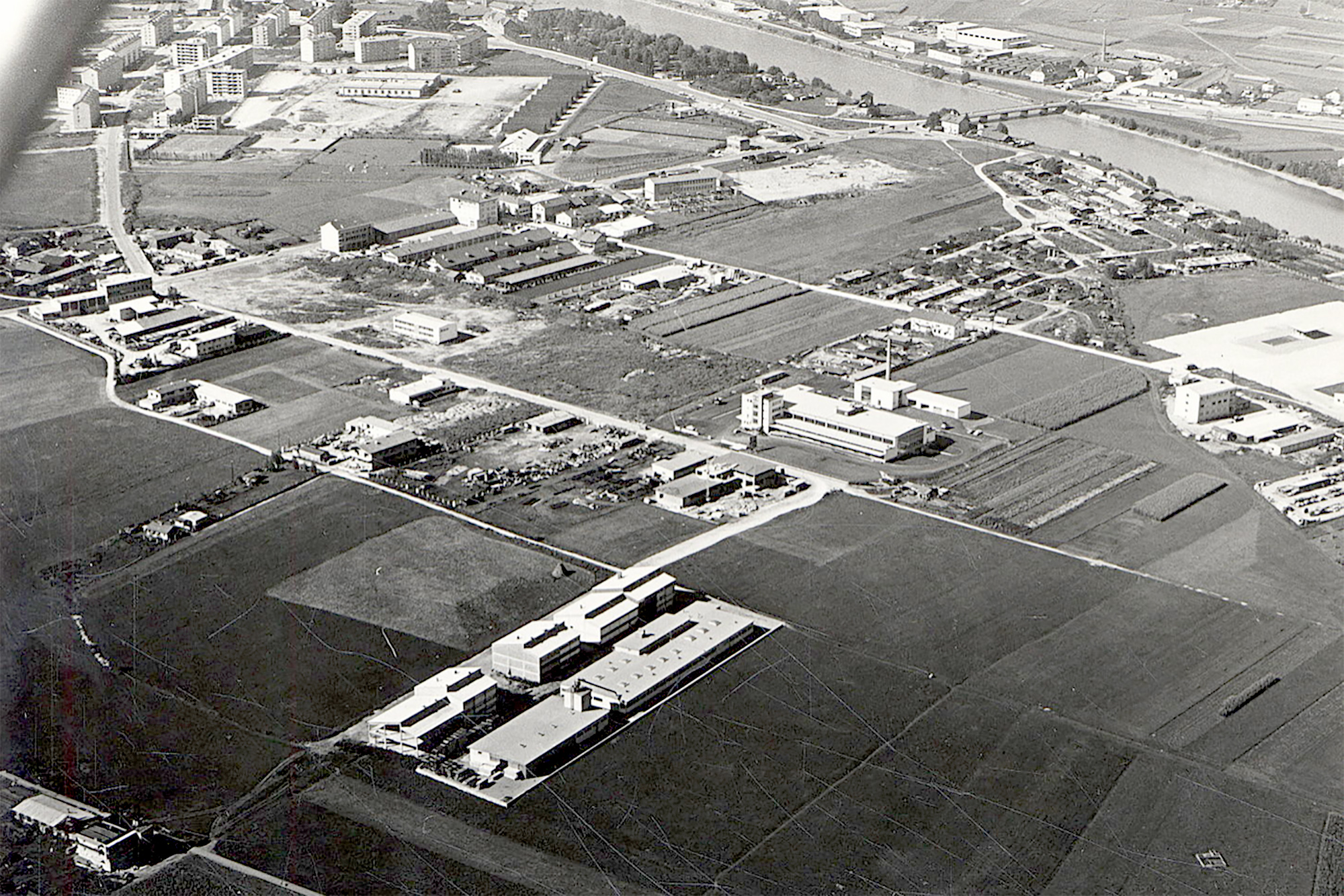 Rossau-Gelände um 1960