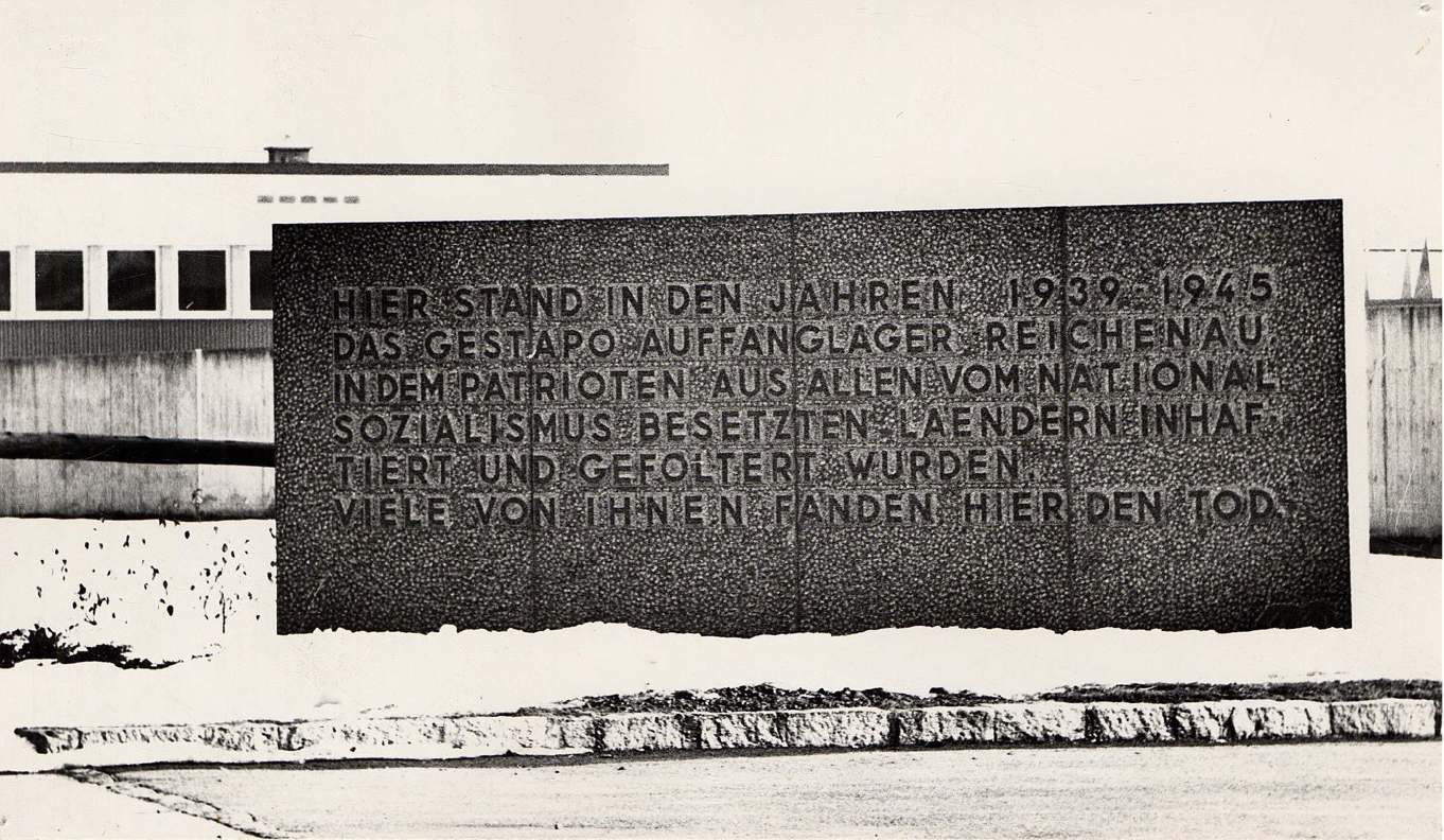 Gedenkstein Arbeitserziehungslager Reichenau